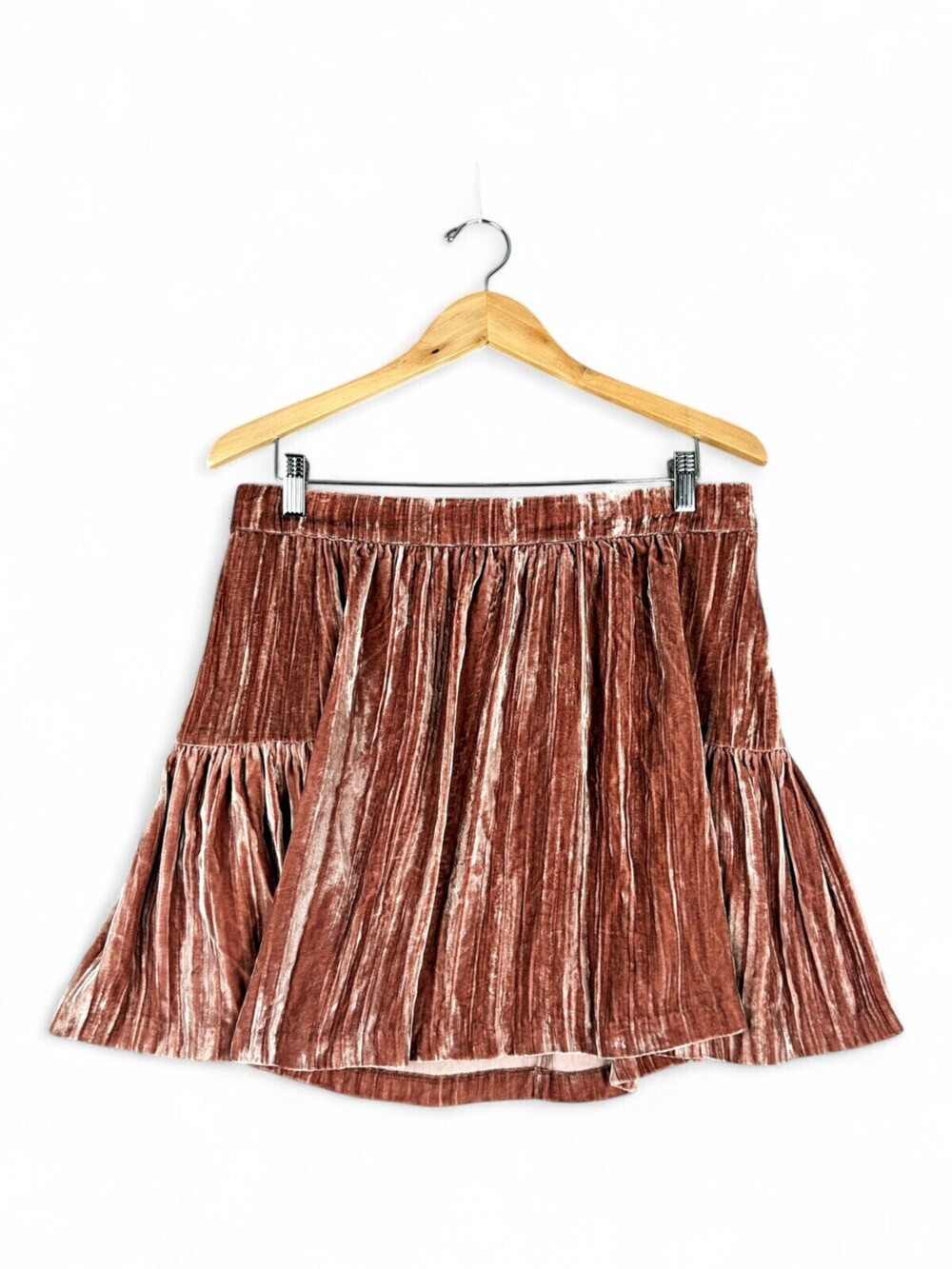Madewell Velvet Tiered Skater Skirt Size 12